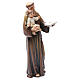 Saint Anthony figure in painted wood pulp 15cm s4