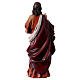 Statua Sacro Cuore di Gesù pasta legno colorata 15 cm s4