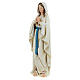 Statue Gottesmutter von Lourdes bemalte Holzmasse 15cm s3