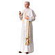 Statue Pape Jean-Paul II pâte à bois colorée 15 cm s2