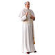 Imagem Papa João Paulo II pasta madeira corada 15 cm s3