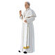 Statue Papst Franziskus bemalte Holzmasse 15cm s2