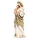 Imagen Virgen con Niño pasta de madera pintada 15 cm s2