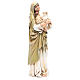 Imagen Virgen con Niño pasta de madera pintada 15 cm s4