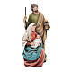 Holy Family statue in coloured wood pulp s1