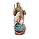 Holy Family statue in coloured wood pulp s4