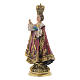 Baby Jesus of Prague statue in coloured wood pulp 15cm s2