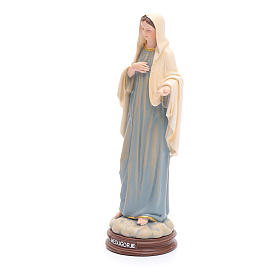 Our Lady of Medjugorje in painted wood paste 15cm