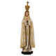 Our Lady of Fatima in painted wood paste 15cm s1