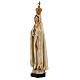 Our Lady of Fatima in painted wood paste 15cm s3