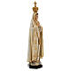 Our Lady of Fatima in painted wood paste 15cm s4