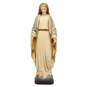 Statua Madonna Immacolata legno Valgardena colorato