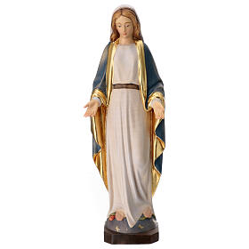Statua Madonna Immacolata legno Valgardena colorato