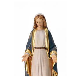 Statua Madonna Immacolata legno Valgardena colorato
