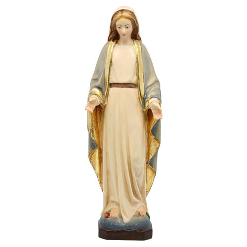 Statua Madonna Immacolata legno Valgardena colorato 1