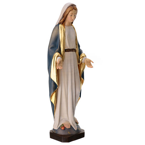 Statua Madonna Immacolata legno Valgardena colorato 5