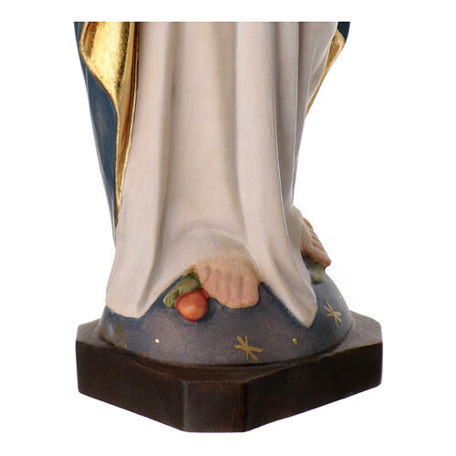 Statua Madonna Immacolata legno Valgardena colorato 6