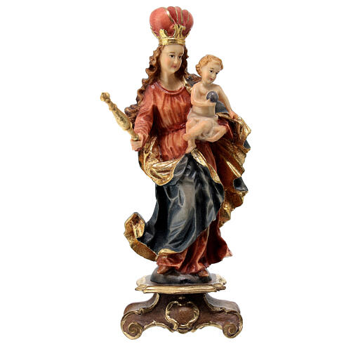 Our Lady of Bavaria in painted maple wood 2