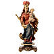 Estatua de Nuestra Señora de Bavaria de madera de arce pintada s2