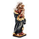 Statue Vierge du Coeur bois Valgardena peint s4