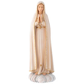 Statue Notre-Dame Fatima bois Valgardena coloré