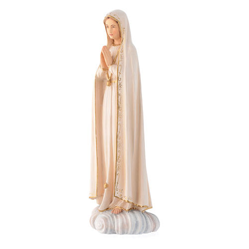 Figurka Madonna Fatima drewno Valgardena malowane 2