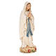 Estatua Virgen de Lourdes de madera pintada de la Val Gardena s4