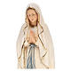 Statua Madonna Lourdes legno Valgardena colorato s2