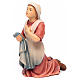 Estatua Bernadette de madera de arce pintada s2