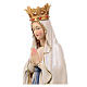 Estatua Virgen de Lourdes con corona de madera pintada de la Val Gardena s4