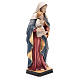 Statue Holy Mary & Baby Jesus painted Valgardena wood s4