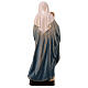Statue Gottesmutter mit Christkind Grödnertal Holz blau s5