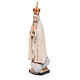 Statue Our Lady of Fatima with crown, painted Valgardena wood s2