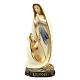 Statue Our Lady of Lourdes with Bernadette, painted maple wood s1