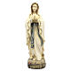 Statue Notre-Dame de Lourdes bois Valgardena peint s1