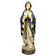 Statua Madonna di Lourdes legno Valgardena dipinto s2