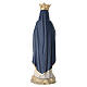 Our Lady of Lourdes with crown in Valgardena wood with blue mantle s9