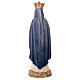 Statue Notre-Dame Lourdes avec couronne bois Valgardena coloré cape bleue s6