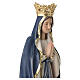 Imagem Nossa Senhora Lourdes com coroa madeira Val Gardena corada manto azul s6