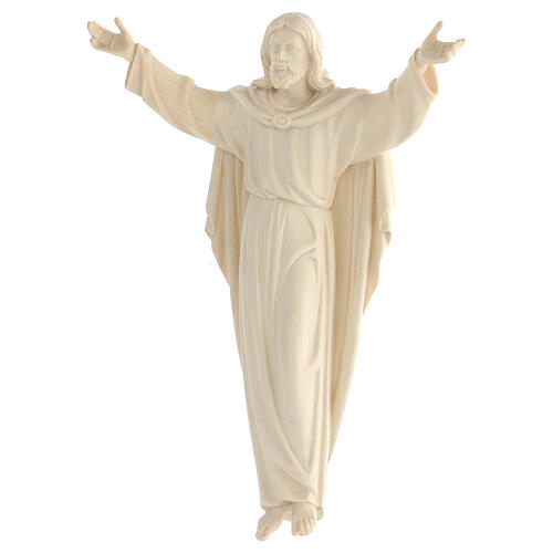 Estatua Cristo Resucitado madera natural 4