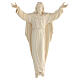 Estatua Cristo Resucitado madera natural s1
