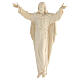Statue Christ Ressuscité bois naturel s4