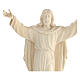 Imagem Cristo Ressuscitado madeira natural s2