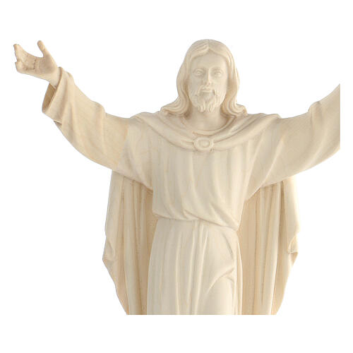 Statue of the Resurrection of Jesus Christ in natural wood 2