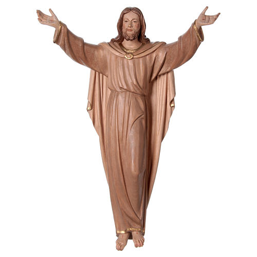 Statue Christ Ressuscité bruni 3 tons 1
