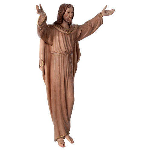 Statue Christ Ressuscité bruni 3 tons 4
