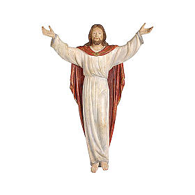 Statue auferstandener Christus bemalten Grödnertal Holz