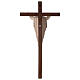 Figura Chrystus Zmartwychwstały na krzyżu, drewno naturalne s5