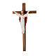 Figura Chrystus Zmartwychwstały na krzyżu, czyste złoto antykowane s3