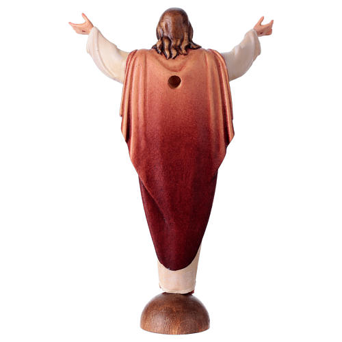 Statue auferstandener Christus bemalten Grödnertal Holz 4